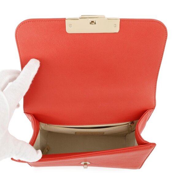 CHANEL Clic Label 2-way Bag Leather Red A93701 - Picture 13 of 13